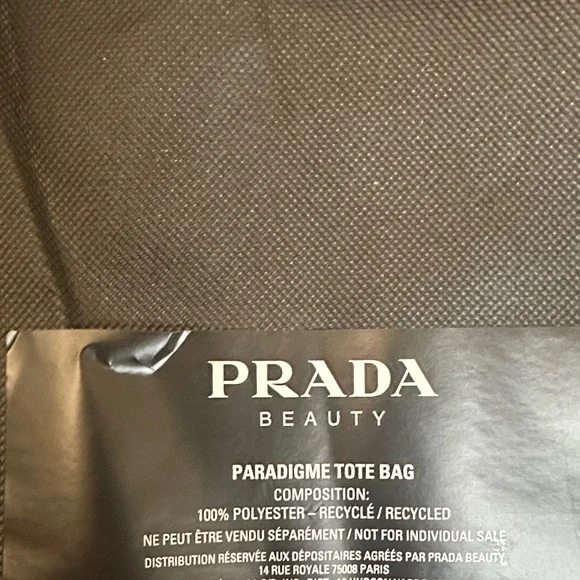 PRADA Beauty Forest Green Tote Bag with Strap & Dust Bag NEW!! - Picture 13 of 16